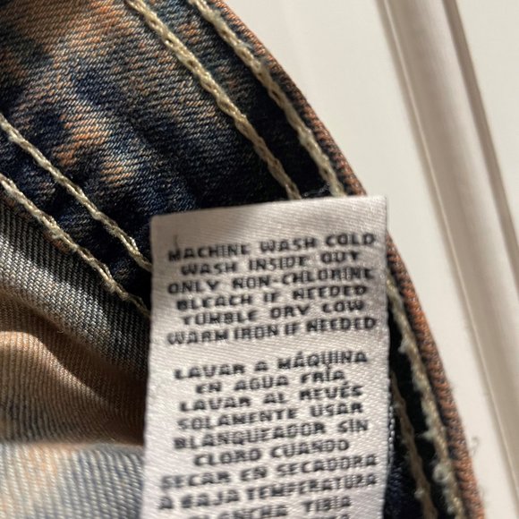 Tie Dye Jacket in Dark Blue and Golden Rust, NEW, size medium - Picture 5 of 8